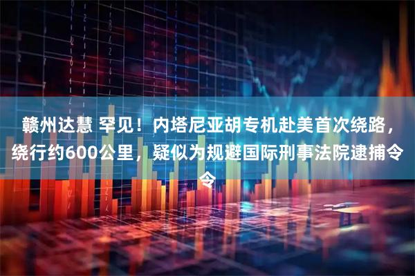 赣州达慧 罕见！内塔尼亚胡专机赴美首次绕路，绕行约600公里，疑似为规避国际刑事法院逮捕令