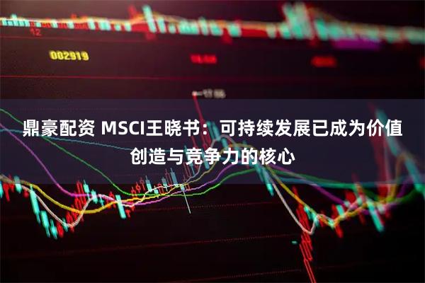 鼎豪配资 MSCI王晓书：可持续发展已成为价值创造与竞争力的核心